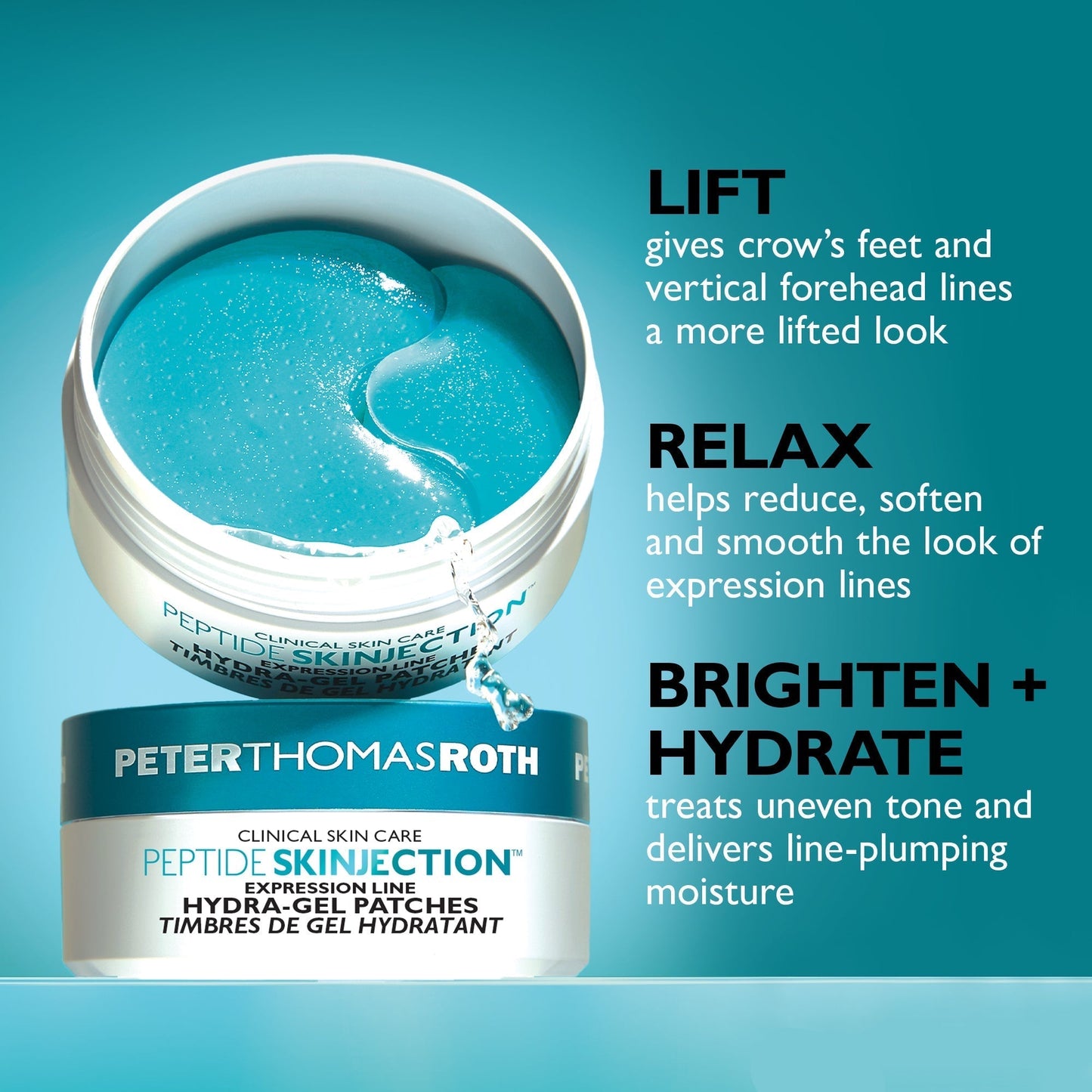 Peptide Skinjection Expression Line Hydra-Gel Patches